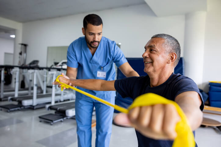 nurse patient physical therapy